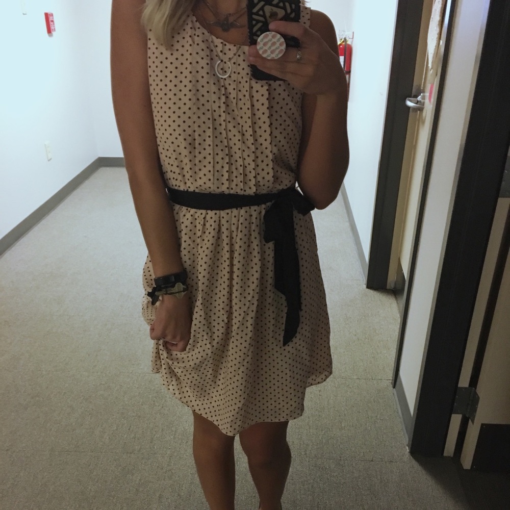 Business Casual Polka Dot Dress